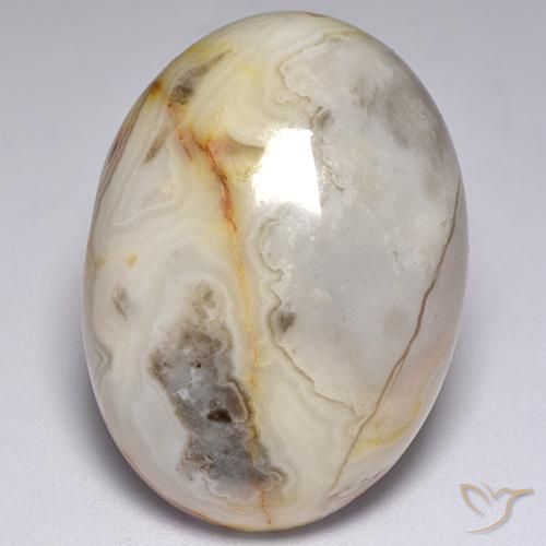 Diaspro ovale da 42,94 ct, 30,2 x 21,9 mm dall'India, Photo A