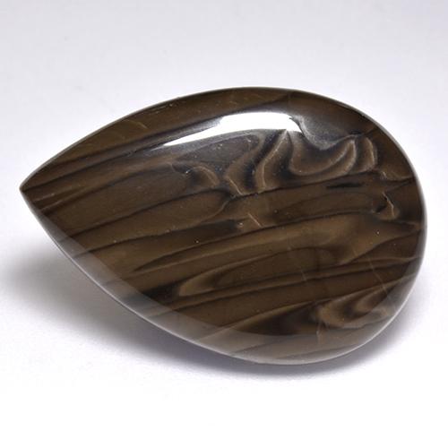 23.63 ct Brown Jasper Stone, Natural Jasper in Pear Cabochon Shape for Sale