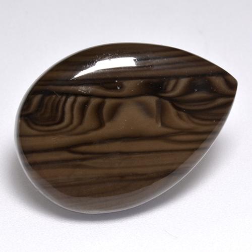 17.66 ct Brown Jasper Stone, Natural Jasper in Pear Cabochon Shape for Sale