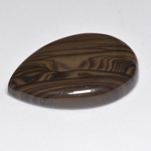 Jasper Gemstone in 25.2 x 18.1 mm Size for Sale, Jasper Stone in Dark Brown Color