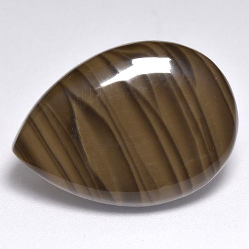 Brown Jasper Gem - 18.6ct Pear Cabochon (ID: 515432)