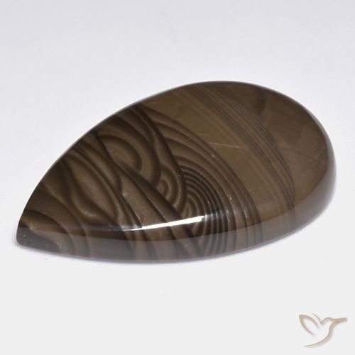 Jasper Gemstone in 30.2 x 20.2 mm Size for Sale, Jasper Stone in Medium Brown Color