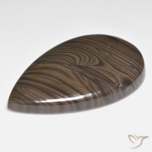 Jasper Gemstone in 35.1 x 22 mm Size for Sale, Jasper Stone in Medium Brown Color