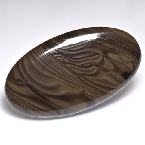 51.37 ct Brown Jasper Gemstone, Jasper Gem in Oval Cabochon Shape for Sale.
