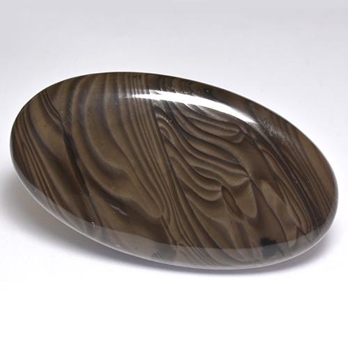 51.37 ct Brown Jasper Stone, Natural Jasper in Oval Cabochon Shape for Sale