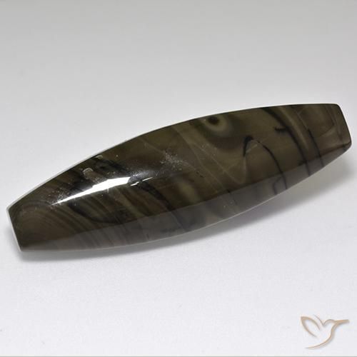 25.05 ct Brown Jasper Stone, Natural Jasper in Barrel Cabochon Shape for Sale