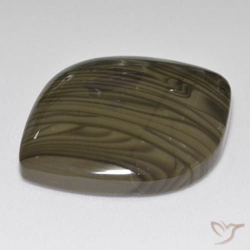 Jasper Gemstone in 30.3 x 25.4 mm Size for Sale, Jasper Stone in Dark Chocolate Brown Color