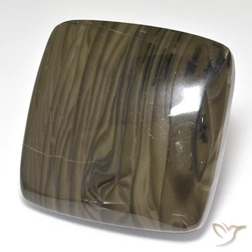 37.55 ct Brown Jasper Stone, Natural Jasper in Cushion Cabochon Shape for Sale