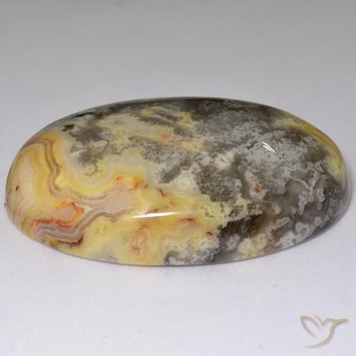 Jasper Gemstone in 35.1 x 23.3 mm Size for Sale, Jasper Stone in Multicolor Color