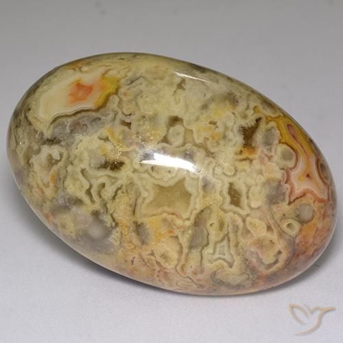 59.84ct Natural Multicolor Jasper, Oval, Opaque
