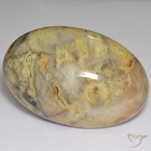 59.96ct Natural Multicolor Jasper, Oval, Opaque