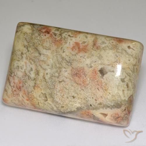67.86 ct Multicolor Jasper Stone, Natural Jasper in Baguette Cabochon Shape for Sale