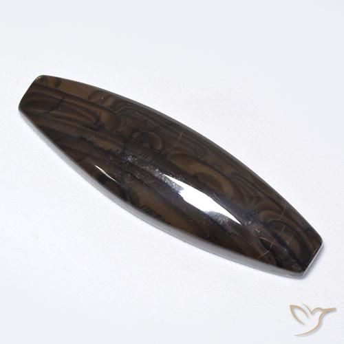 21.33 ct Brown Jasper Stone, Natural Jasper in Barrel Cabochon Shape for Sale