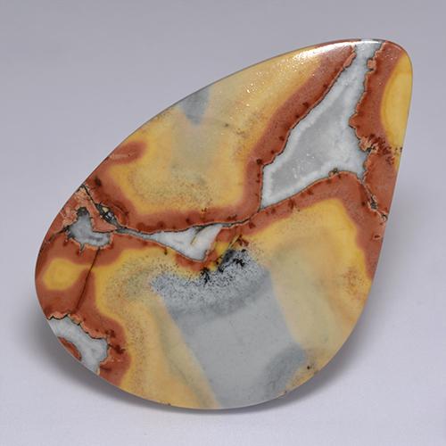 Multicolor Jasper Gem - 41.1ct Fancy Cabochon (ID: 521743)