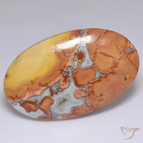 60.01ct Natural Multicolor Jasper, Oval, Opaque