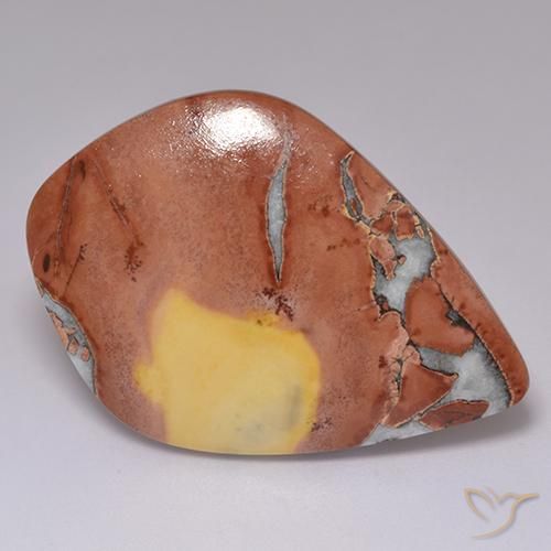40.86 ct Multicolor Jasper Stone, Natural Jasper in Rhomb Cabochon Shape for Sale