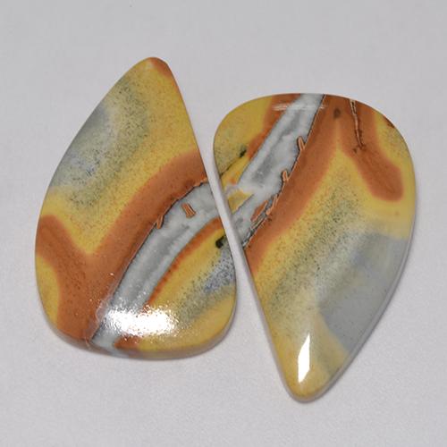 Multicolor Jasper Gem - 15ct Fancy Cabochon (ID: 522206)