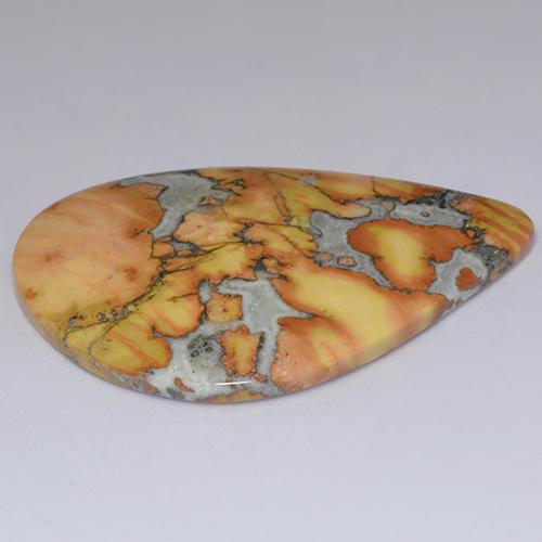 Jasper Gemstone in 43.4 x 28.5 mm Size for Sale, Jasper Stone in Multicolor Color