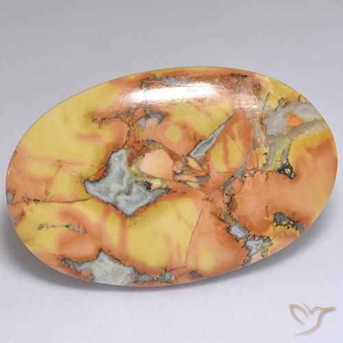 57.58ct Natural Multicolor Jasper, Oval, Opaque