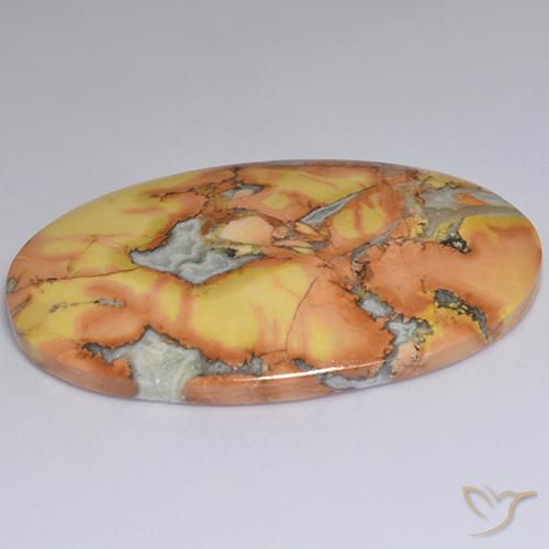 Jasper Gemstone in 44.5 x 28.7 mm Size for Sale, Jasper Stone in Multicolor Color