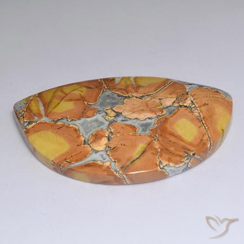 Jasper Gemstone in 46.6 x 31.8 mm Size for Sale, Jasper Stone in Multicolor Color