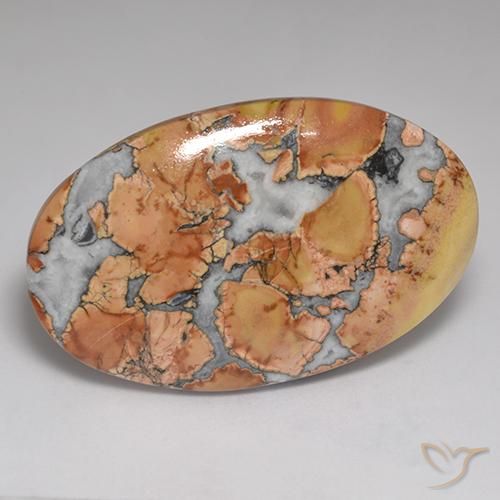 57.90ct Natural Multicolor Jasper, Oval, Opaque