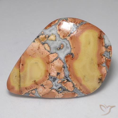 47.77 ct Multicolor Jasper Stone, Natural Jasper in Rhomb Cabochon Shape for Sale