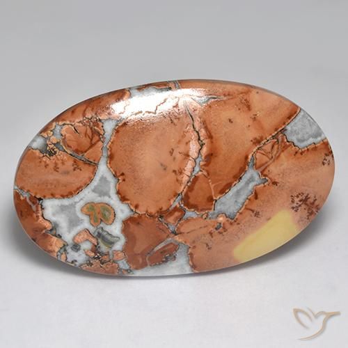 68.68ct Natural Multicolor Jasper, Oval, Opaque