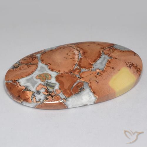 Jasper Gemstone in 46.2 x 28.4 mm Size for Sale, Jasper Stone in Multicolor Color