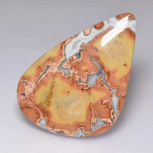 Multicolor Jaspe Gema - 41.9ct Cabujón Elegante (ID: 522929)