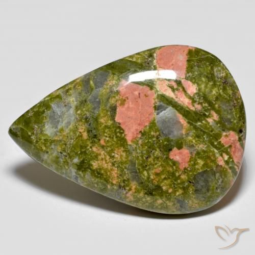 Multicolor Jaspe Gema - 42.4ct Cabujón Pera (ID: 580151)