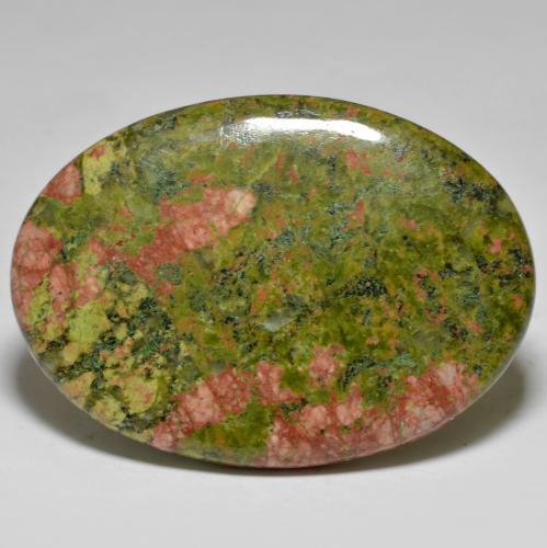 Multicolor Jasper Gem - 35.7ct Oval Cabochon (ID: 581485)