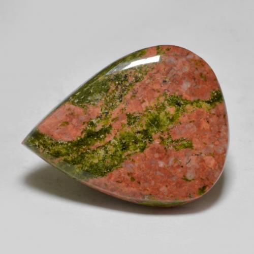 13.09 ct Multicolor Jasper Stone, Natural Jasper in Pear Cabochon Shape for Sale