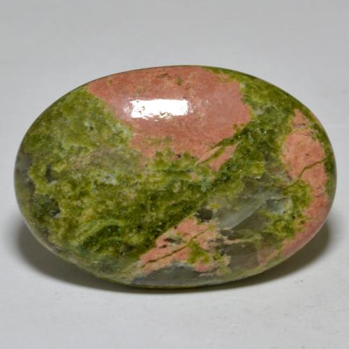 25.51 ct Multicolor Jasper Gemstone, Jasper Gem in Oval Cabochon Shape for Sale.