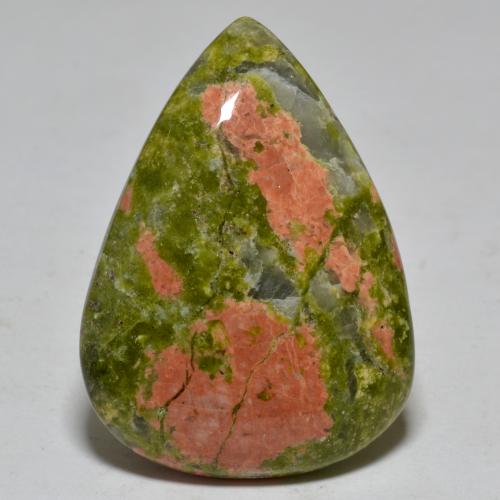 Multicolor Jasper Gem - 24.5ct Pear Cabochon (ID: 581494)