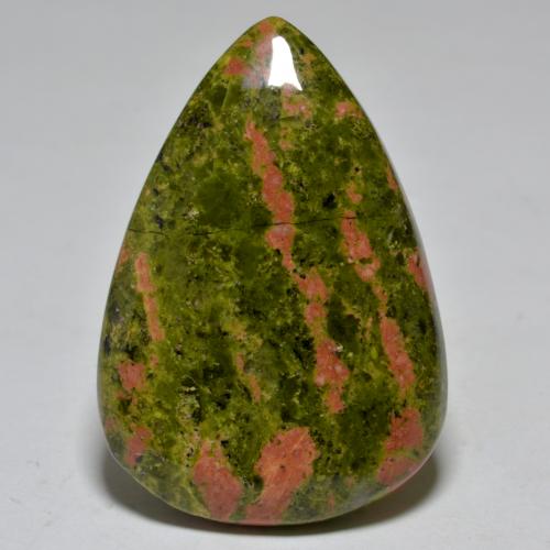 Multicolor Jasper Gem - 49.6ct Pear Cabochon (ID: 581495)