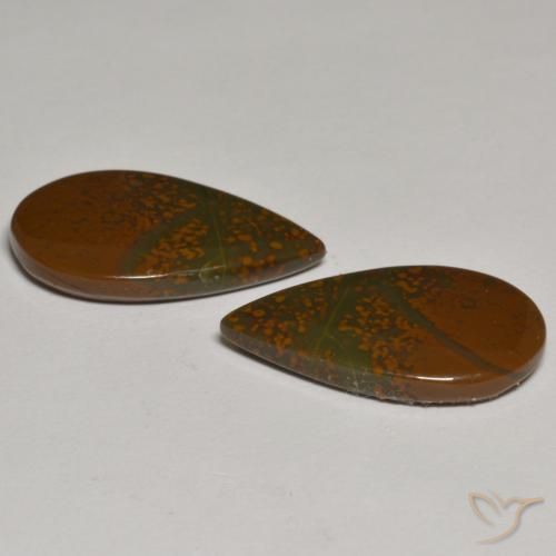 Jasper Gemstones in 21.3 x 13.3 mm Size for Sale, Jasper Stones in Multicolor Color
