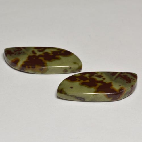 Jasper Gemstones in 23.7 x 11.1 mm Size for Sale, Jasper Stones in Multicolor Color