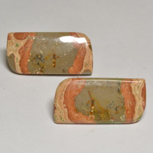 Multicolor Jasper Gem - 9.6ct Fancy Cabochon (ID: 584680)