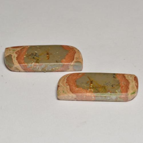 Jasper Gemstones in 22.6 x 11.1 mm Size for Sale, Jasper Stones in Multicolor Color