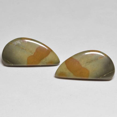 Multicolor Jaspe Gema - 6.7ct Cabujón Elegante (ID: 584696)