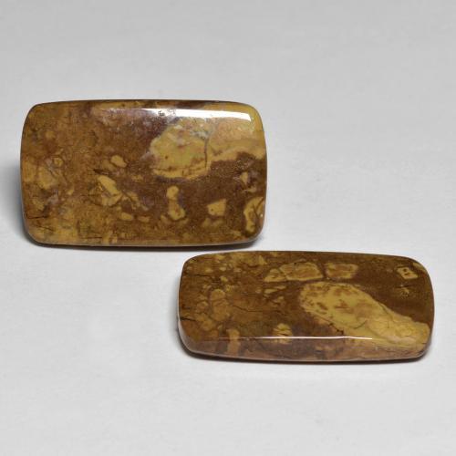 26.16 ctw Multicolor Jasper Stones, Natural Jasper in Cushion Cabochon Shape for Sale