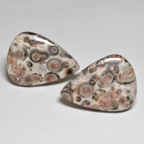 Multicolor Jasper Gem - 12.5ct Pear Cabochon (ID: 584705)