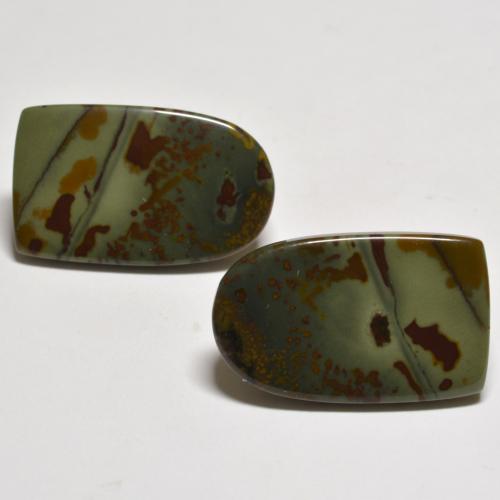 Multicolor Jasper Gem - 10.6ct Fancy Cabochon (ID: 584827)