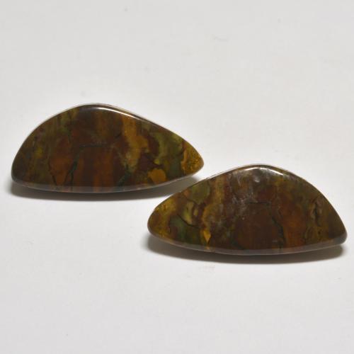 Multicolor Jasper Gem - 5.7ct Fancy Cabochon (ID: 584828)