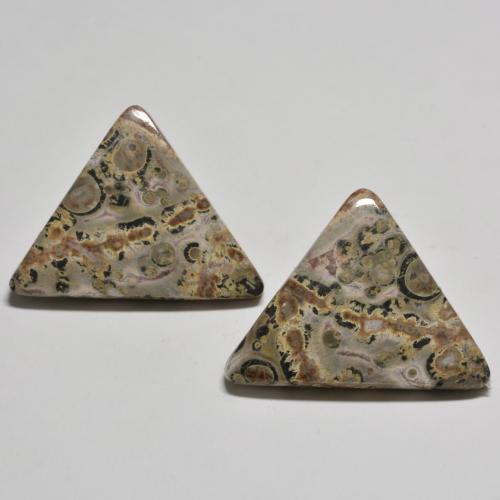 Multicolor Jasper Gem - 9.2ct Trillion Cabochon (ID: 584829)
