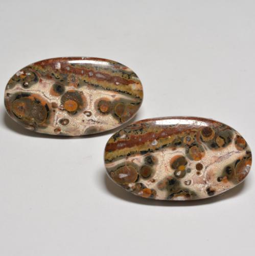 Multicolor Jasper Gem - 10.9ct Oval Cabochon (ID: 584833)