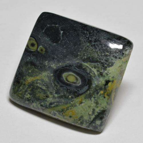 Multicolor Jasper Gem - 25ct Square Cabochon (ID: 584840)
