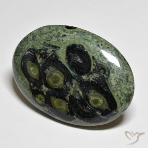 46.73 ct Multicolor Jasper Stone, Natural Jasper in Oval Cabochon Shape for Sale