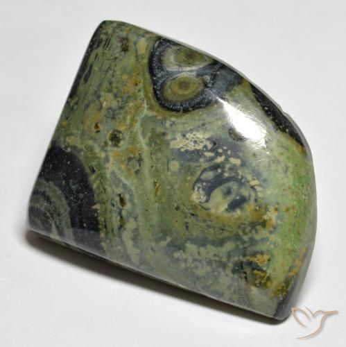 47.54 ct Multicolor Jasper Gemstone, Jasper Gem in Fancy Cabochon Shape for Sale.